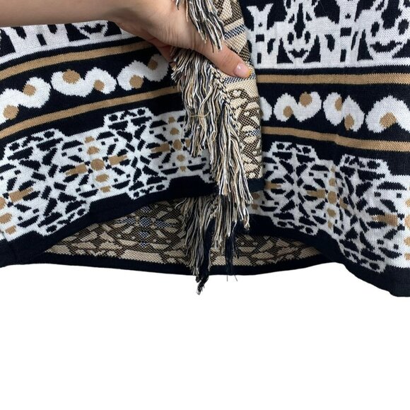 Ten-Oh Boho Open Front Cardigan Sweater Kimono Size 8 - Picture 7 of 13